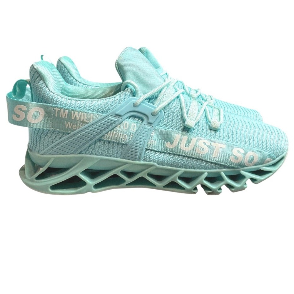 Just So So Non Slip‎ Athletic Teal Sneakers Work Running Walking Shoes Sz 10 NIB